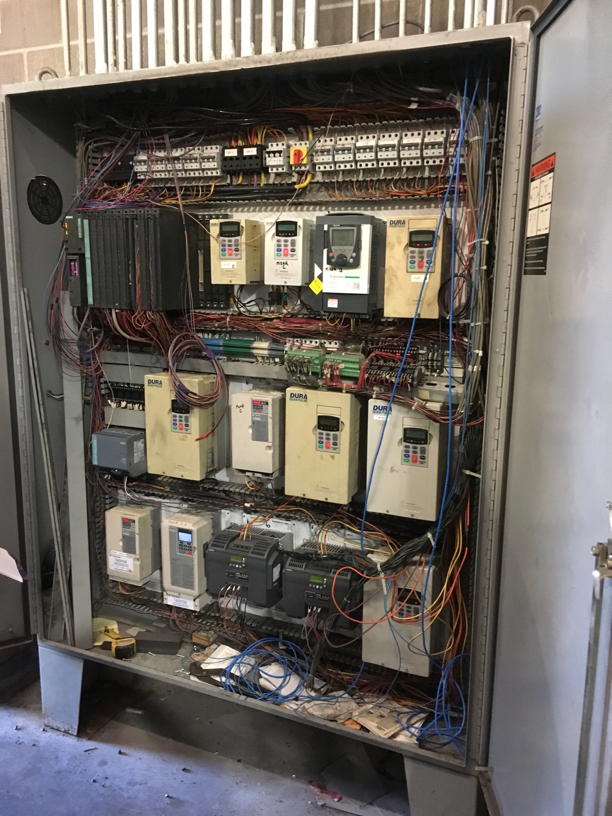 Drive panel before rebuild